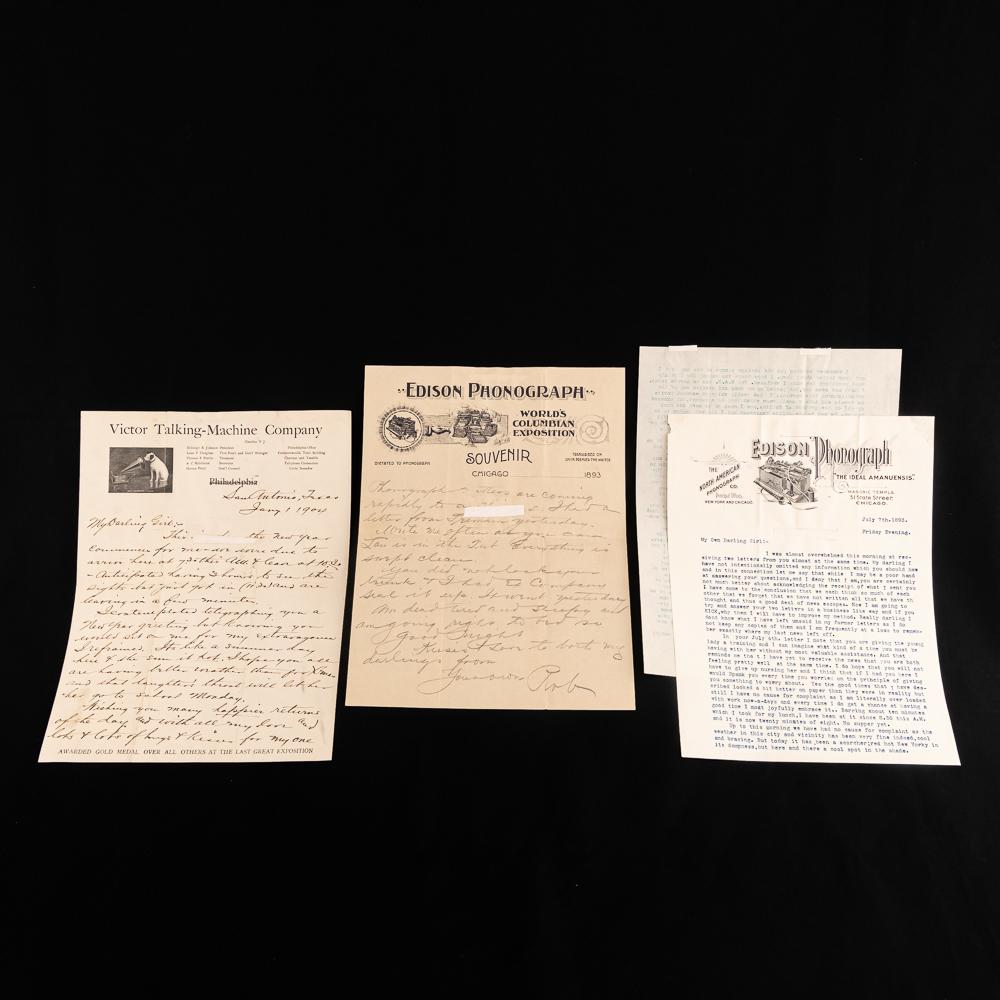 3 Important Phonograph Letters From "Rob" (1 of 20)
