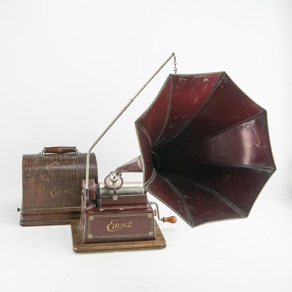Edison Red Gem Model D Cyl Phono with Horn (1 of 15)