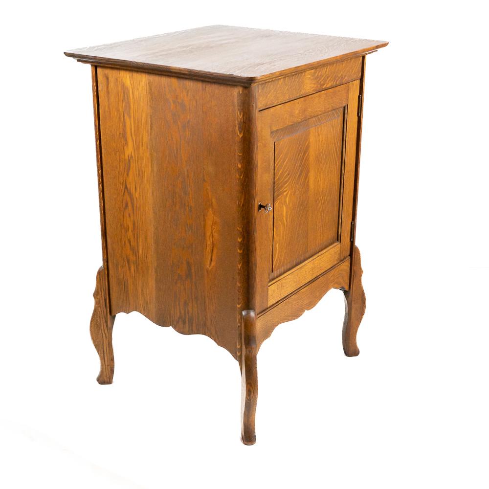 Oak Music Box Disc Storage Base Cabinet (1 of 12)