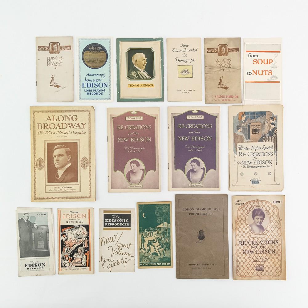 Edison Diamond Disc Record Literature (1 of 11)