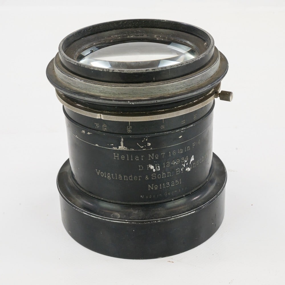Voigtlander Heliar No. 7 Lens: No. 113251, f 4.5 16 1/2 inch,