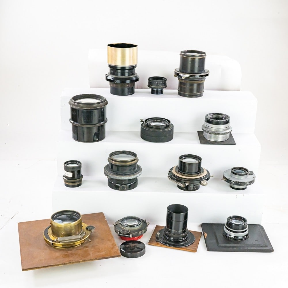 Various Lenses and Shutters: By Dallmeyer, Graf, Berthiot, Wray, Wollensak, Spencer, Goerz, Zeiss-Kodak, Scientific Lens Co., and Central Scientific for Bell & Howell