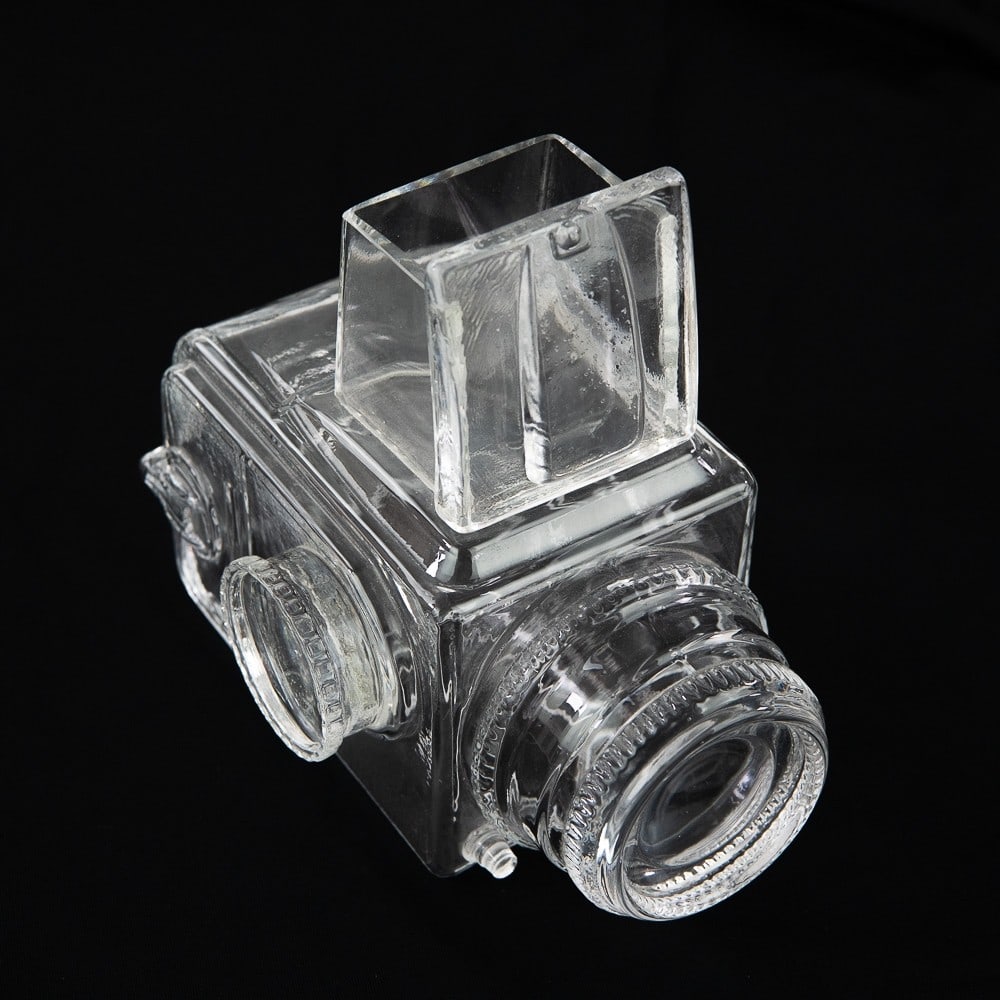 Crystal Model of a Hasselblad 500 C/M: No. 04609, designed by Christer Sjogren for Lindshammar Co., Sweden,