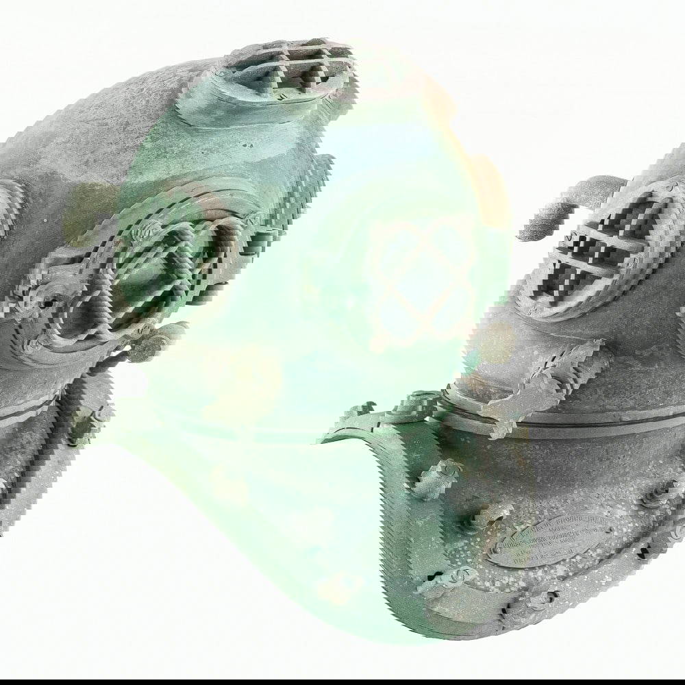 Us Navy Mark V Brass Diving Helmet Auction