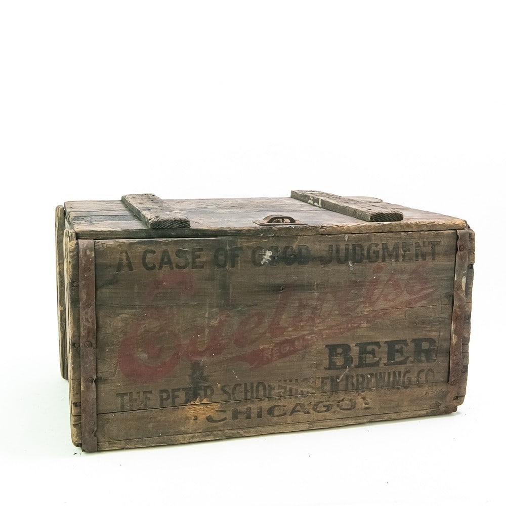 "Edelweiss" Beer Bottle Wood Crate (1 of 8)