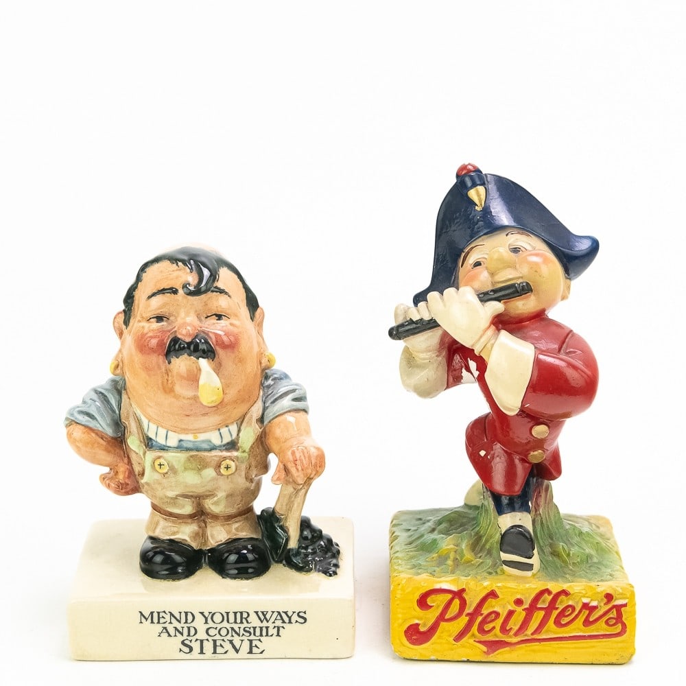 (2) Small Back Bar Whiskey Advertising Statues (1 of 14)