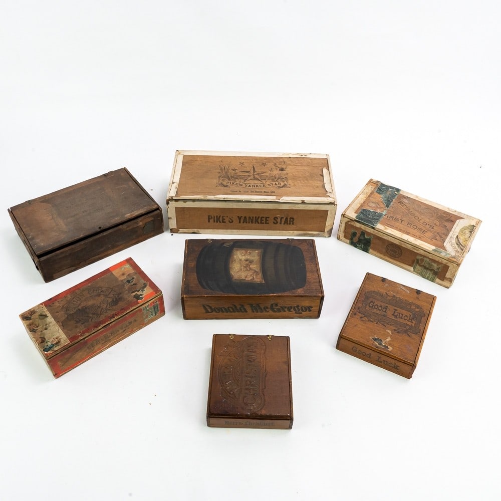 7 Late 1800s Cigar Boxes (1 of 17)