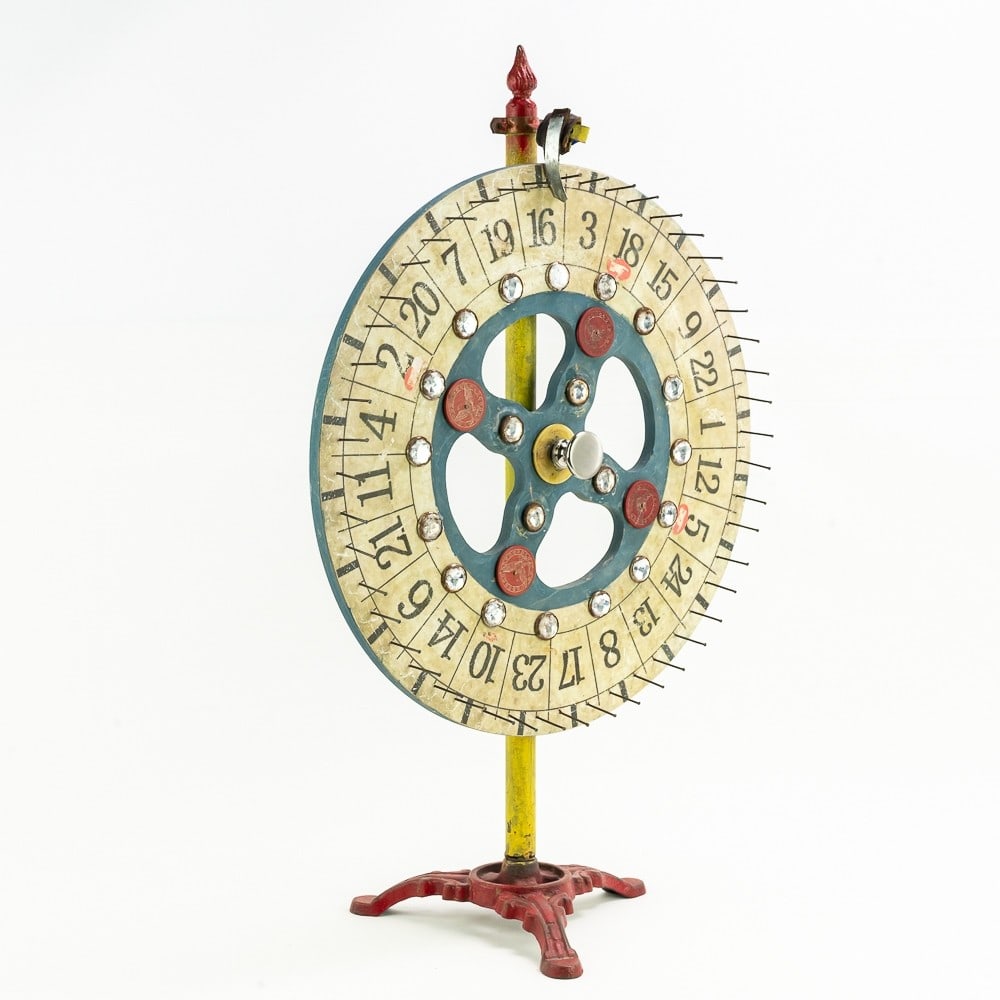 Vintage Tabletop Gambling Wheel (1 of 14)