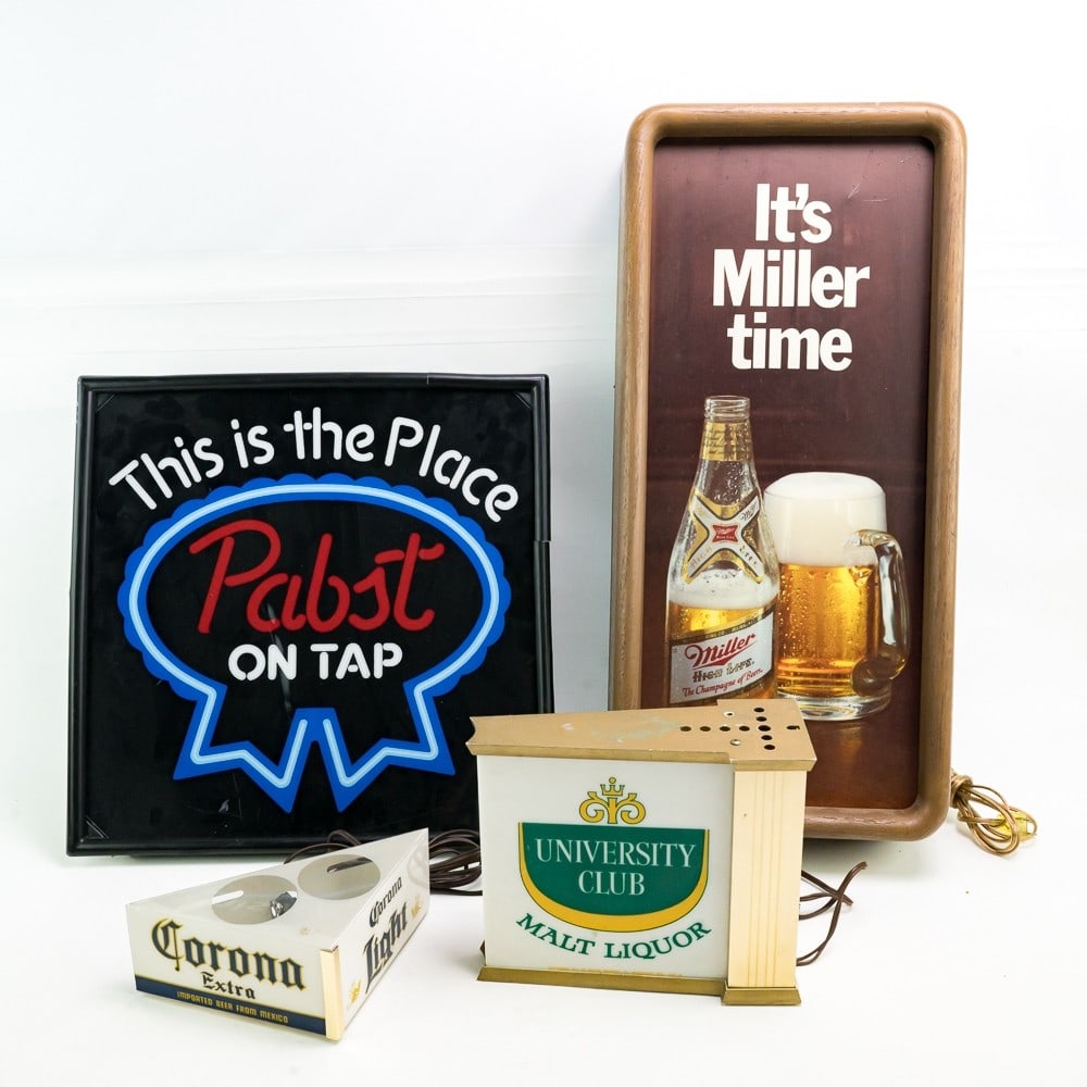 4 Contemporary Beer Advertising Signs (1 of 10)