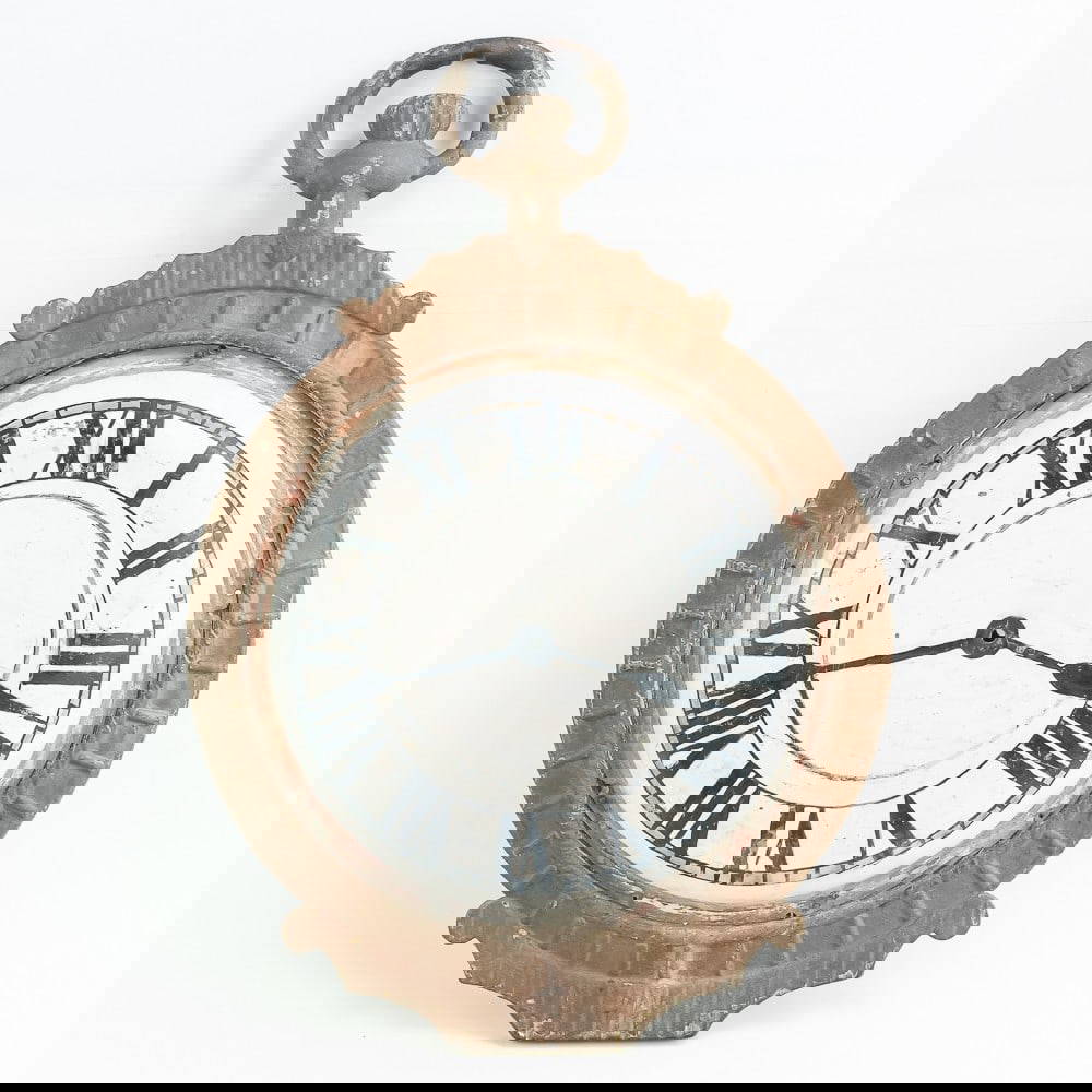 Cast Iron Pocket Watch Trade Sign Auction