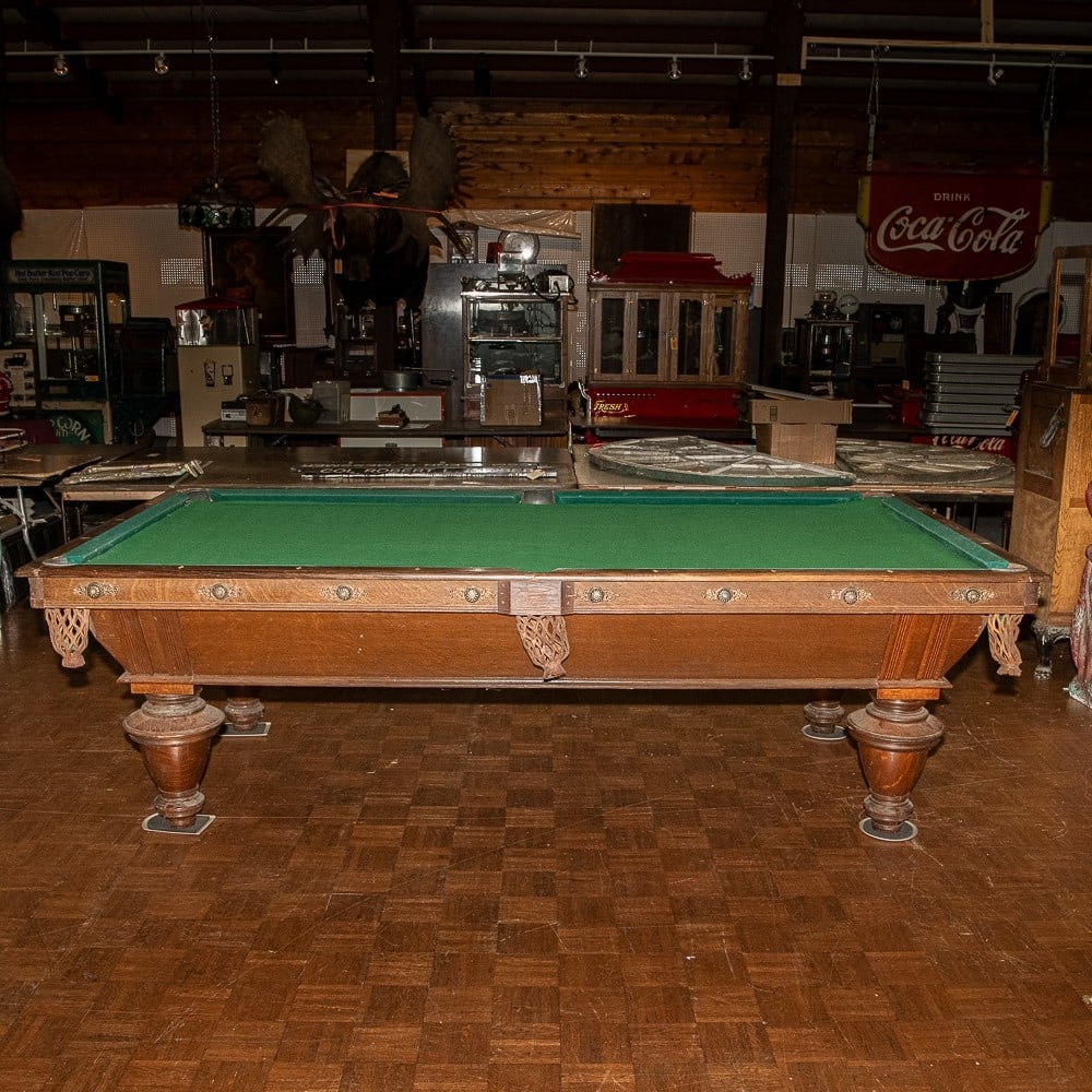 1890's Brunswick Monarch Pool Table Auction