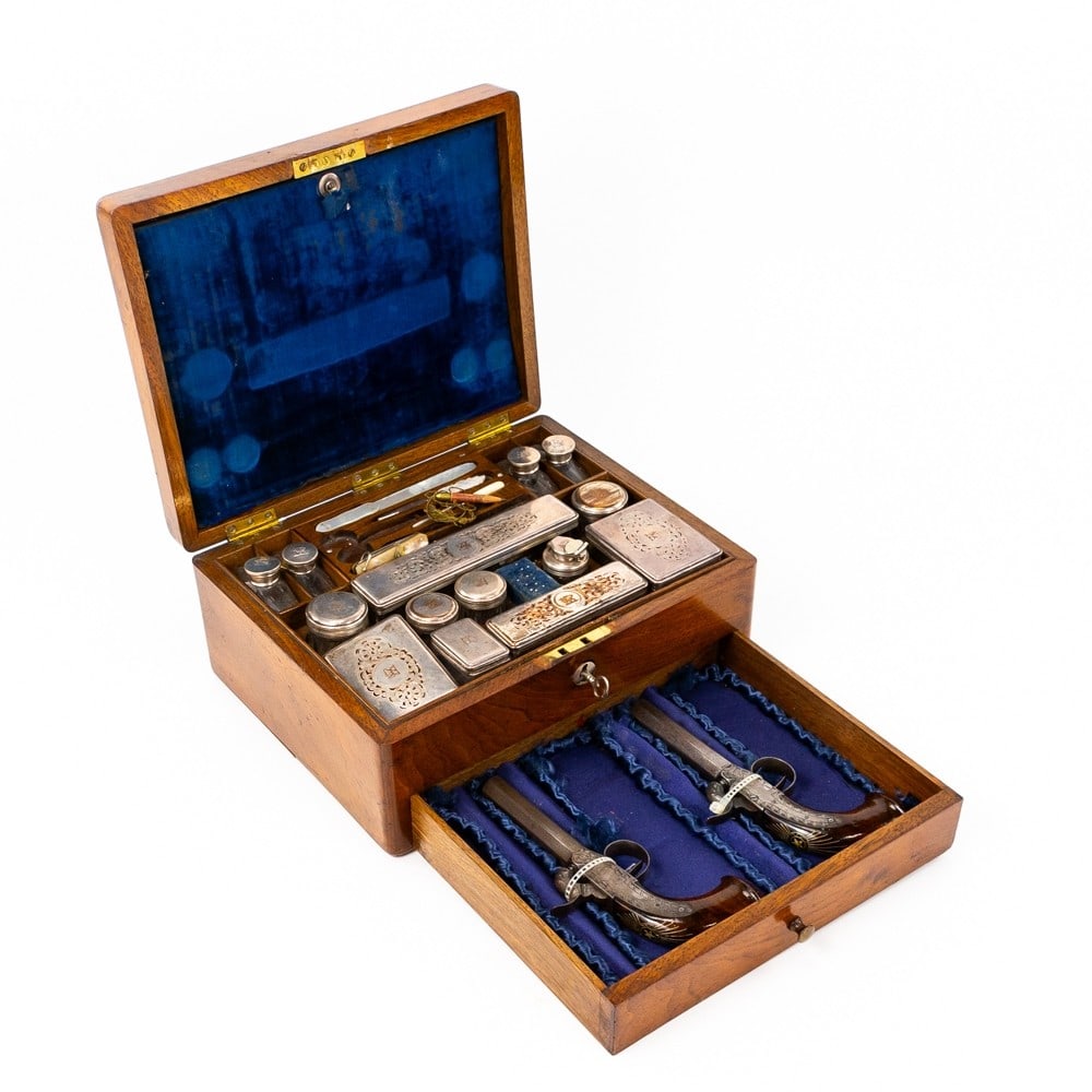 1800's Gentleman's Traveling Set With Pistols (1 of 13)