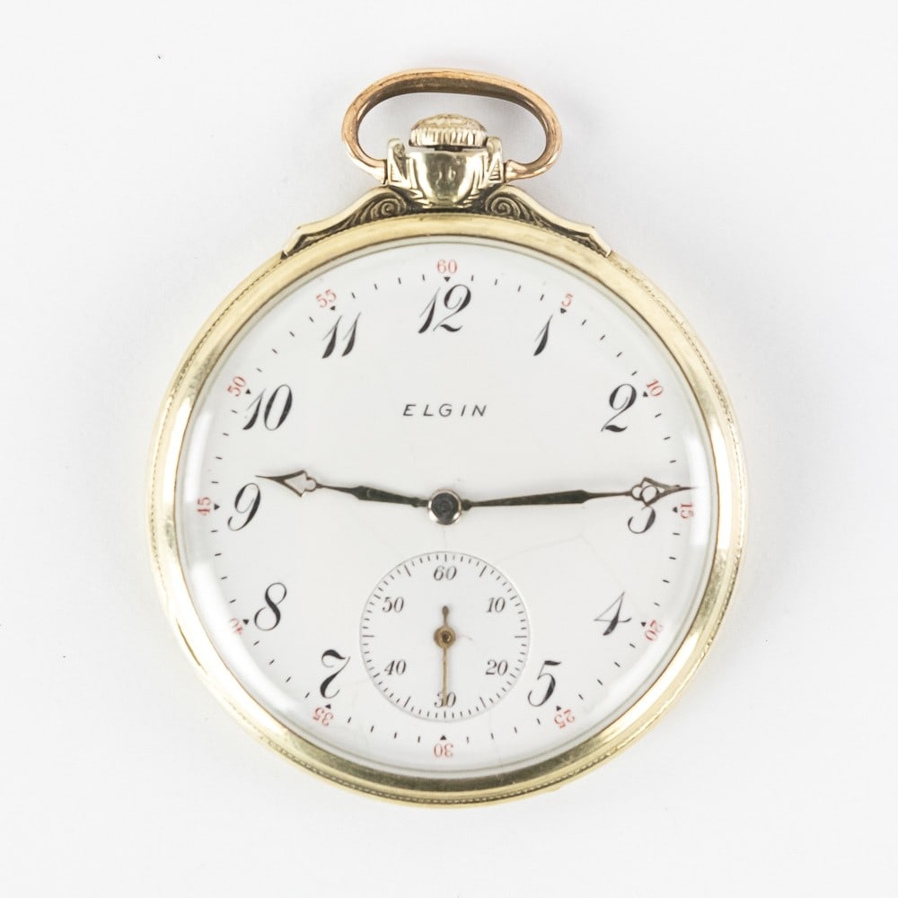 Elgin 17 Jewel 14k GF Pocket Watch (1 of 6)