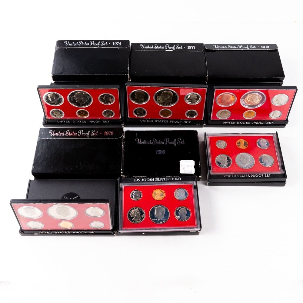 1974, 1977,1978, 1979, 1980, 1981 US Proof Sets (1 of 6)