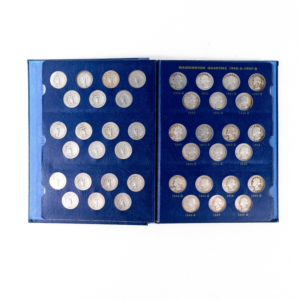 Full Washington Silver Quarter 1932-1964 Album (1 of 6)