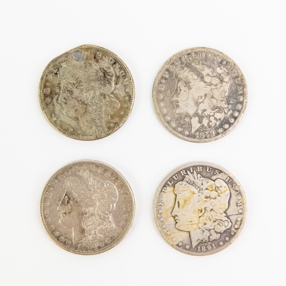 1897, 1891, 1921 & 1921-D Morgan Silver Dollars (1 of 10)