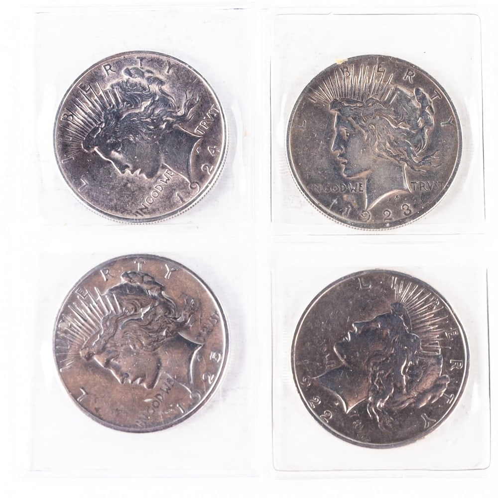 1922-D,1923,1924,1925-S Peace Silver Dollars (1 of 2)
