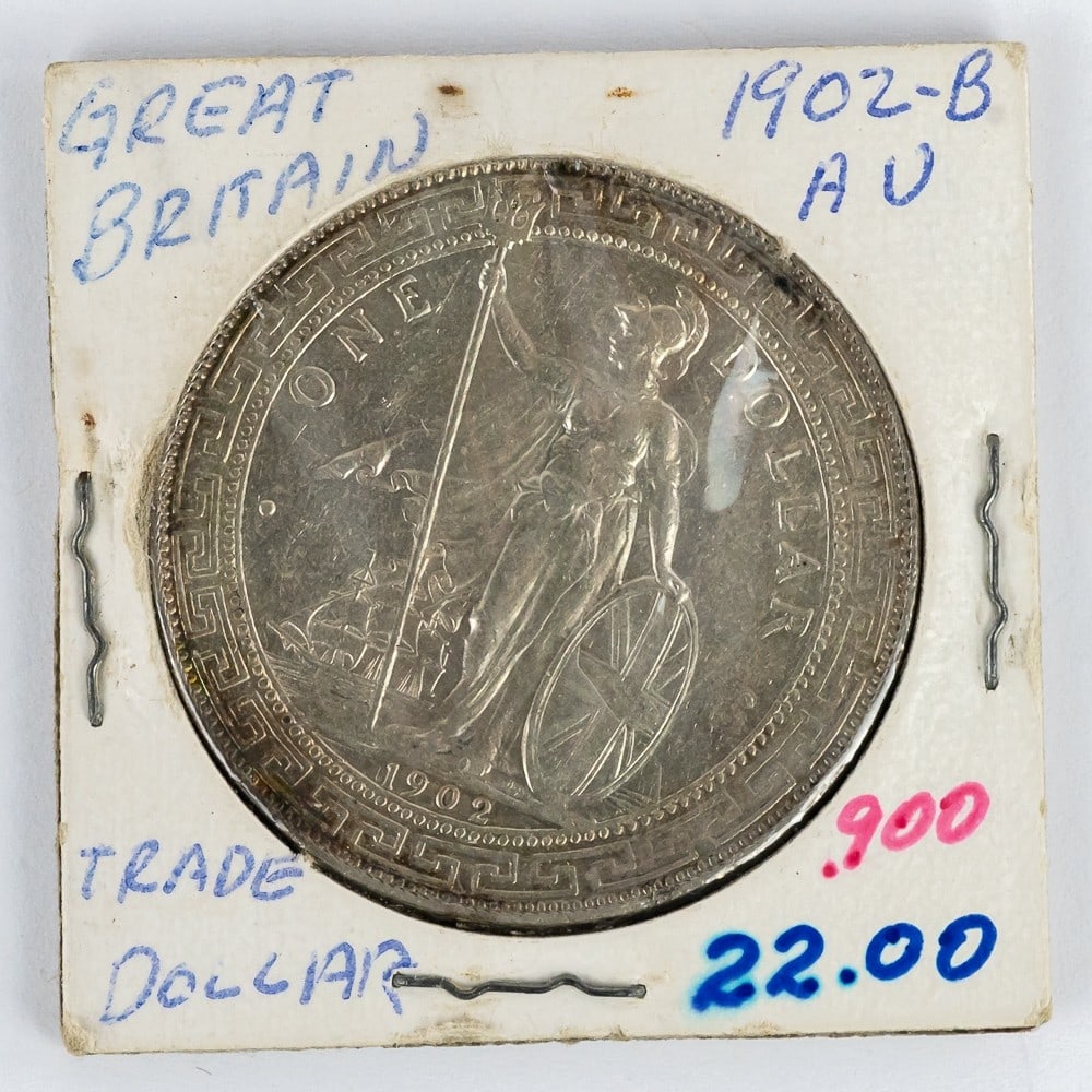 1902 B British Trade Silver Dollar Hong Kong