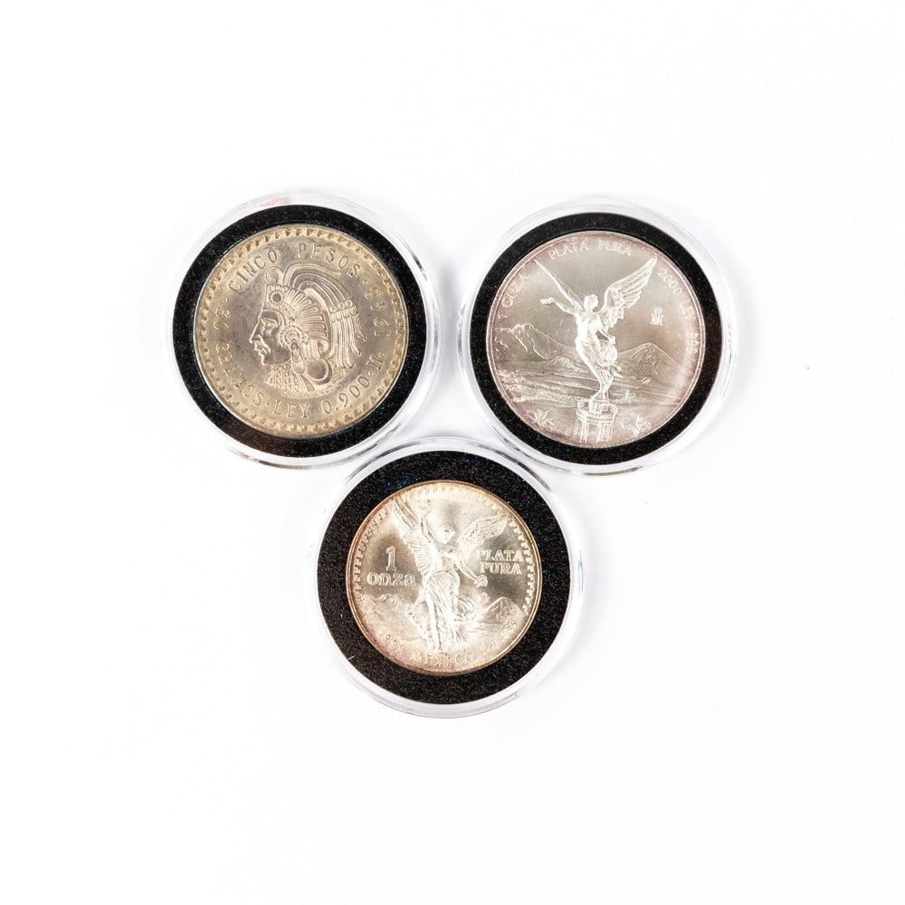 BU 1991 1 oz Plata Pura, 2000 Libertad, 1948 Cinco (1 of 2)