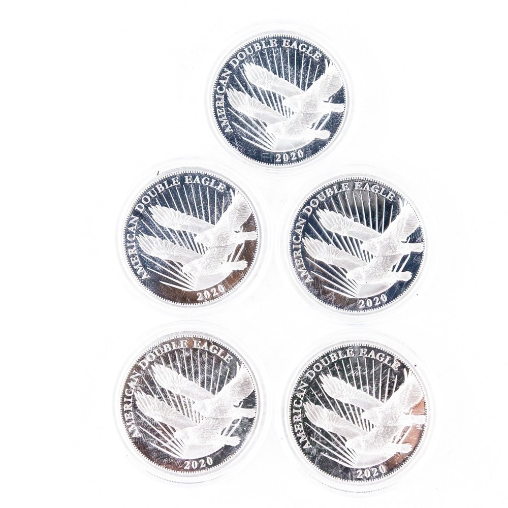 (5) 2020 Cook Islands American Double Eagles (1 of 3)