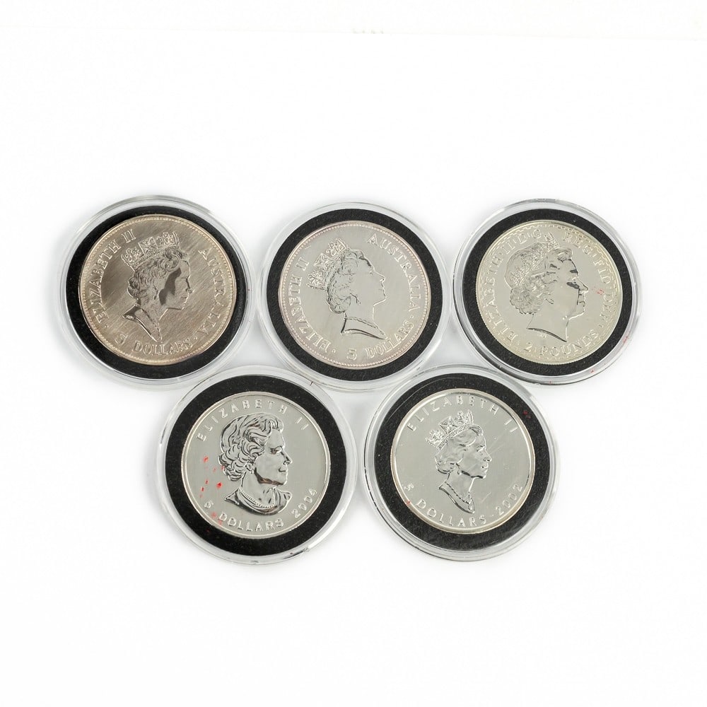 (2)1990 Kookaburra, '02 '04 Silver Maple Leafs ++ (1 of 12)