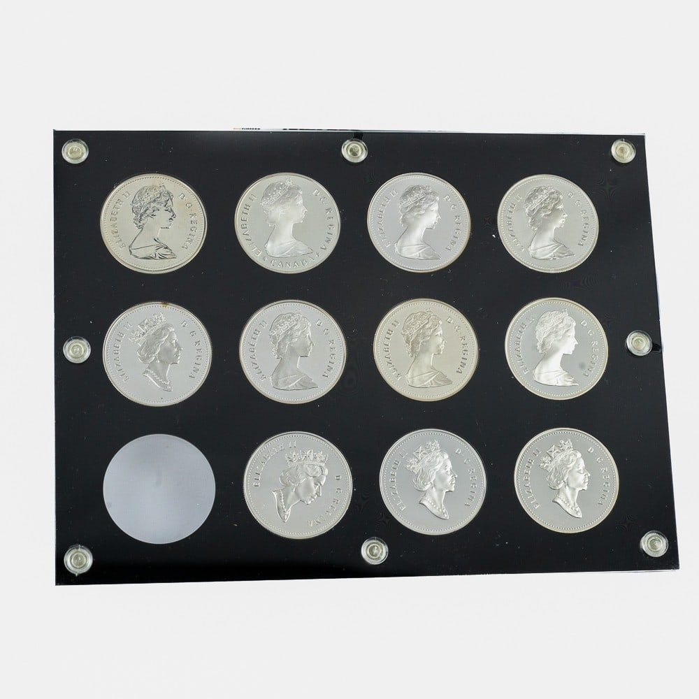 (11) Canada Proof Silver Dollar Set 1983-1993 (1 of 9)