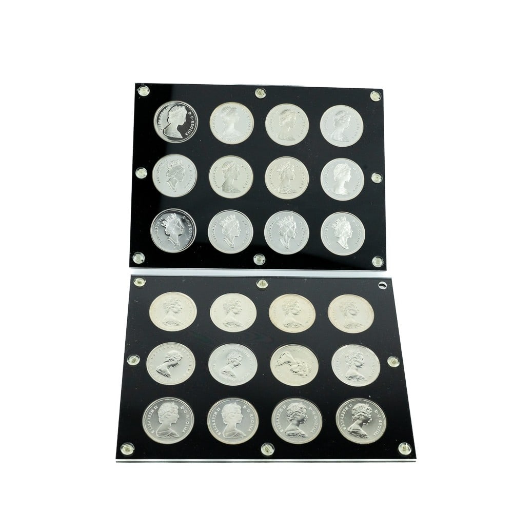 (24) Canada Proof Silver Dollar Set 1971-1994 (1 of 6)