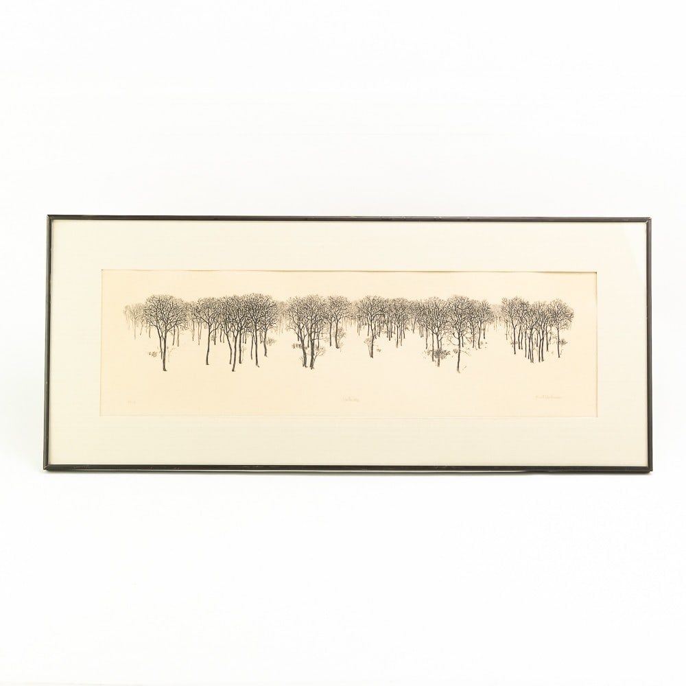 Lithograph Winter Trees (1 of 9)