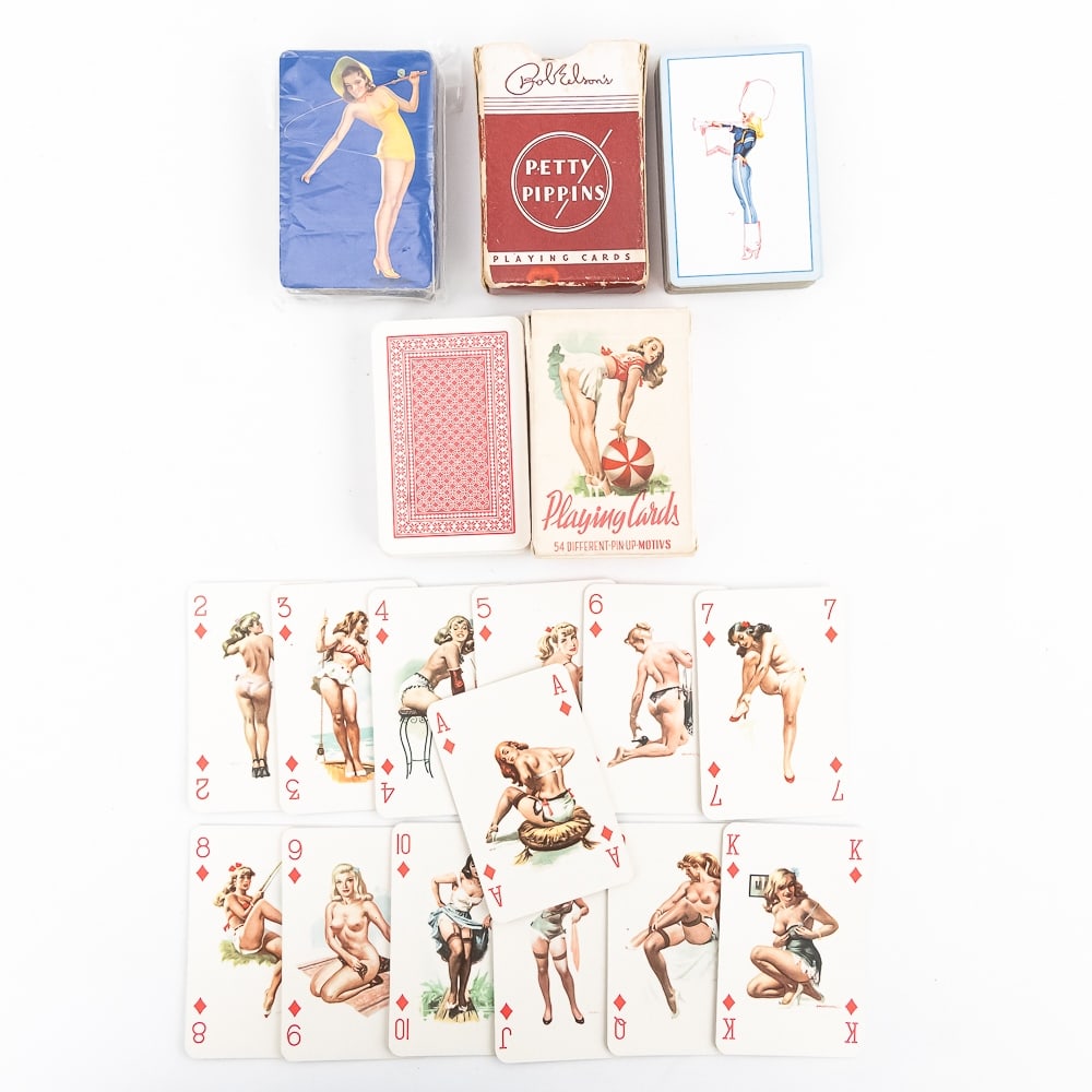 (3) Decks of Vintage Pin Up Girl Playing Cards (1 of 10)