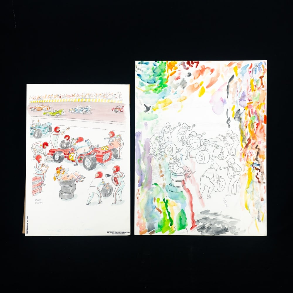 Original Marty Murphy Playboy (2) Sketch Art Study (1 of 8)