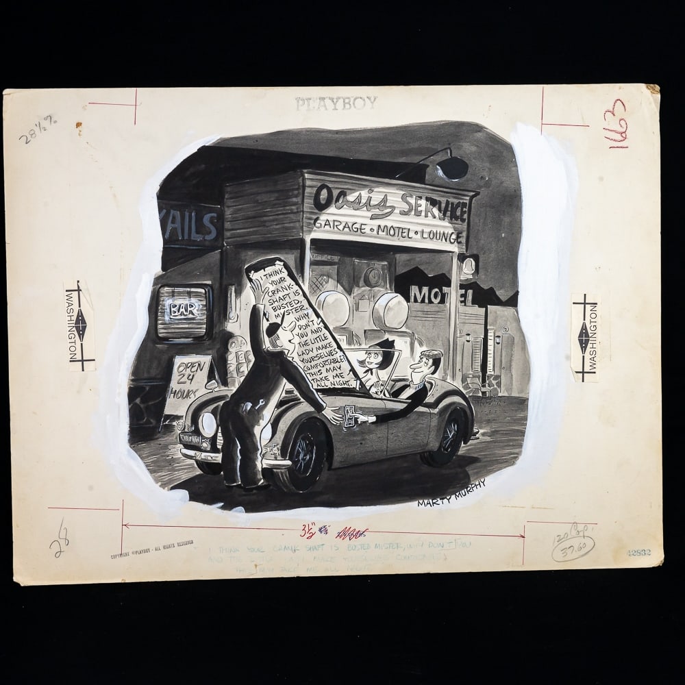 Marty Murphy Playboy July '69 Cartoon Illustration (1 of 9)