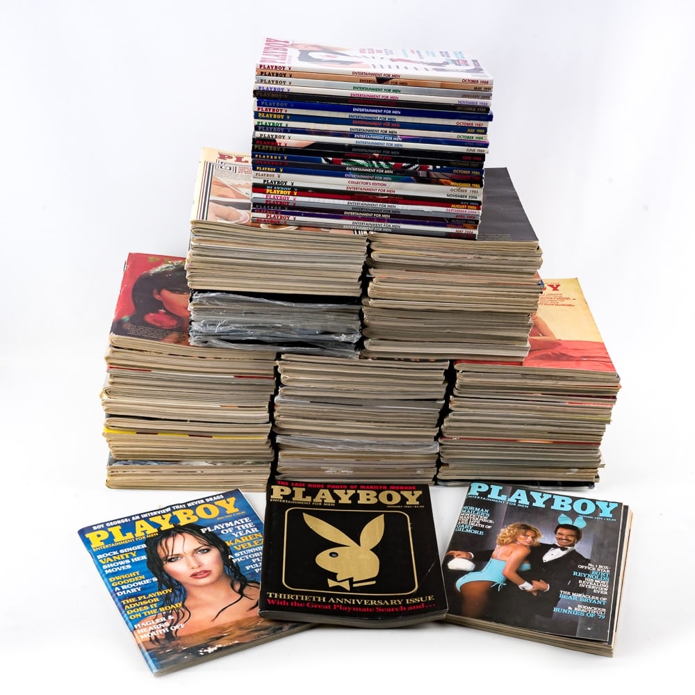(126) 1960s-2000s Assorted Playboy Magazines (1 of 4)