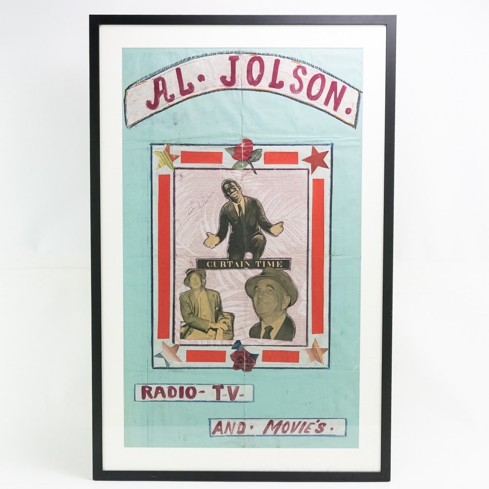 Vintage Framed Al Jolson Autographed Movie Poster (1 of 9)