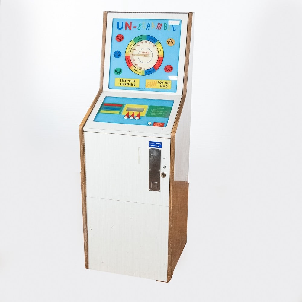 Coin Op Un-Scramble Arcade Machine Lot of 2 (1 of 11)