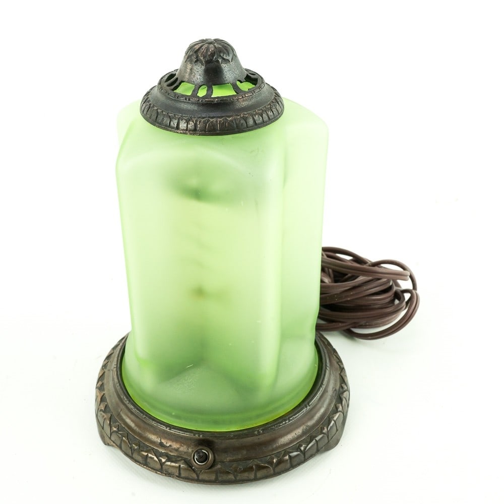 Leviton 1950's Frosted Green Glass Motion Lamp (1 of 9)