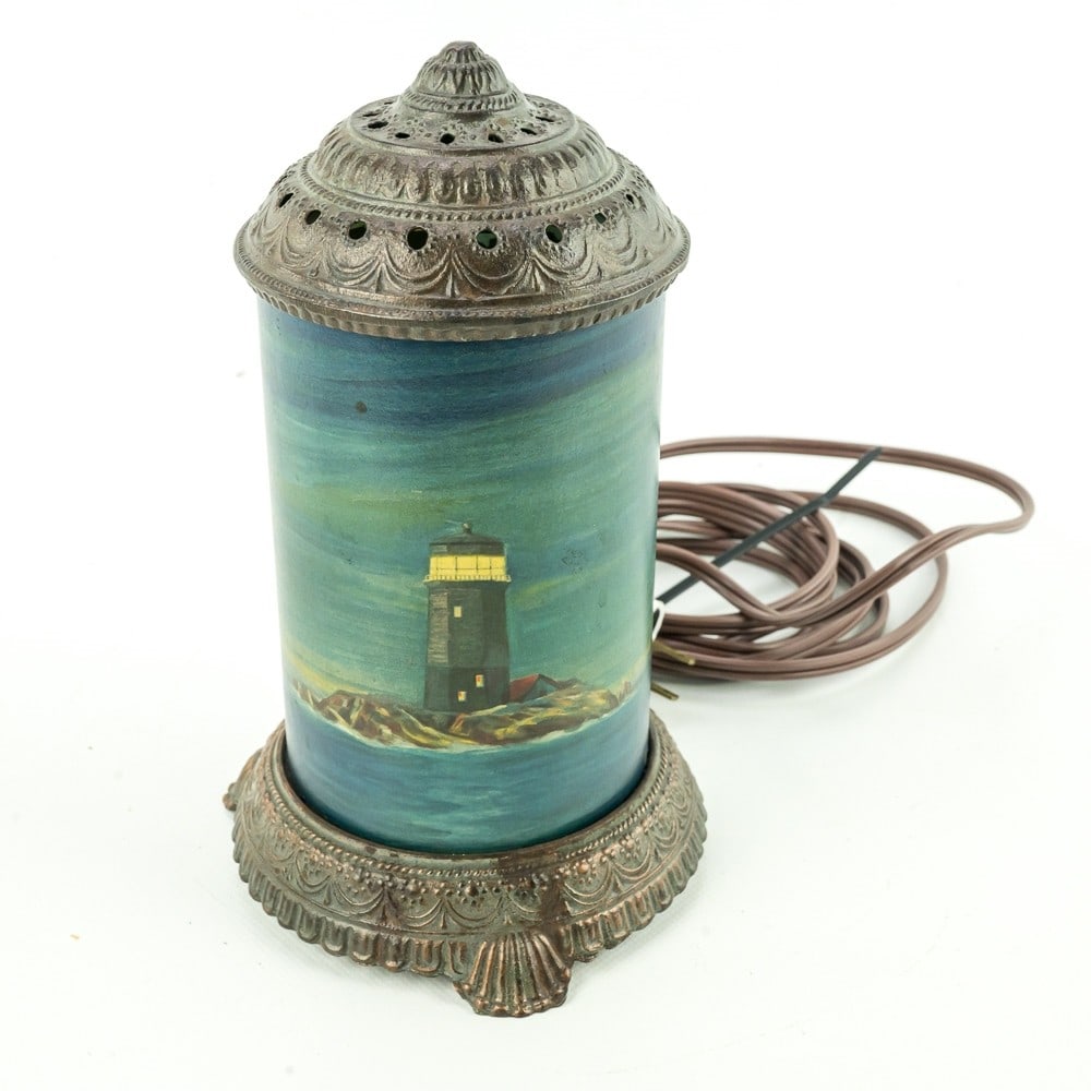Clipper Ship / Lighthouse Vintage Motion Lamp (1 of 11)