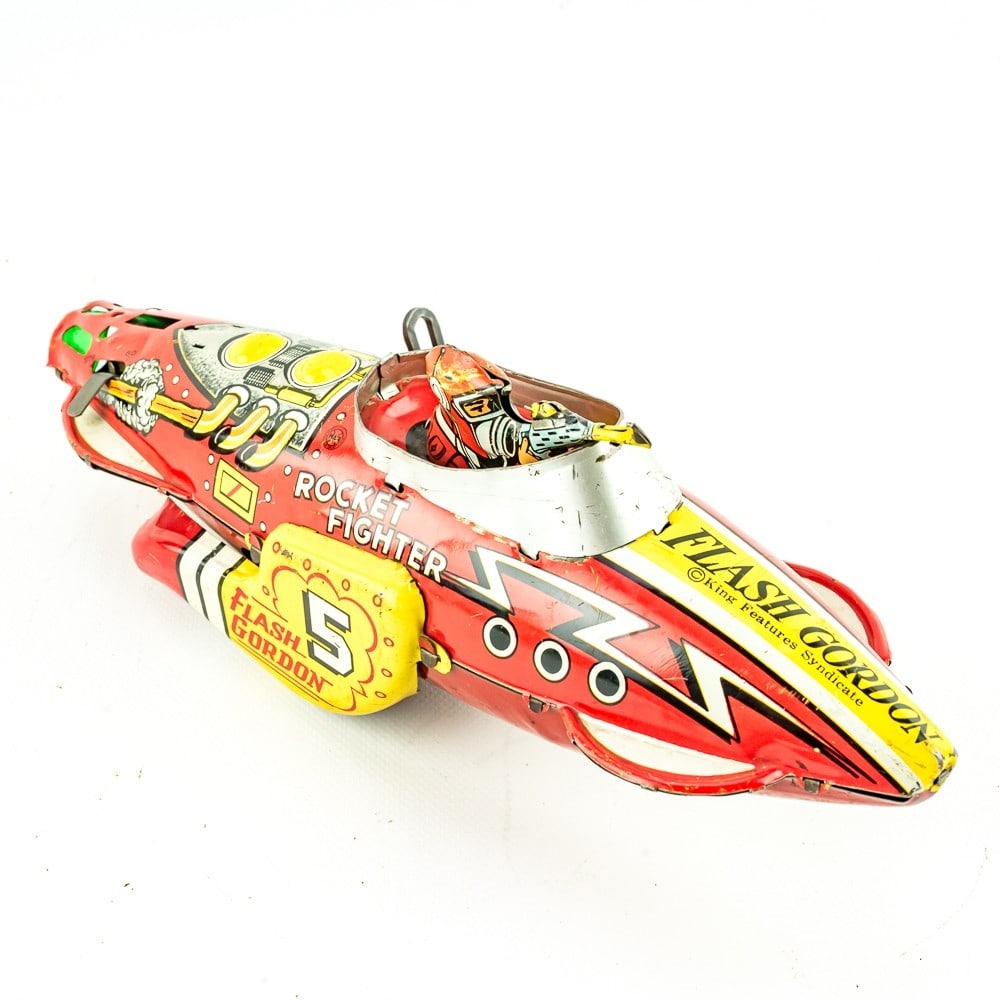 Flash Gordon Marx Tin Windup Toy Rocket Ship (1 of 11)