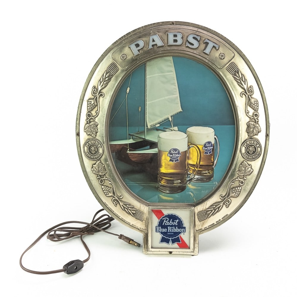 Pabst Blue Ribbon Beer Light Wall Advertising Sign (1 of 4)