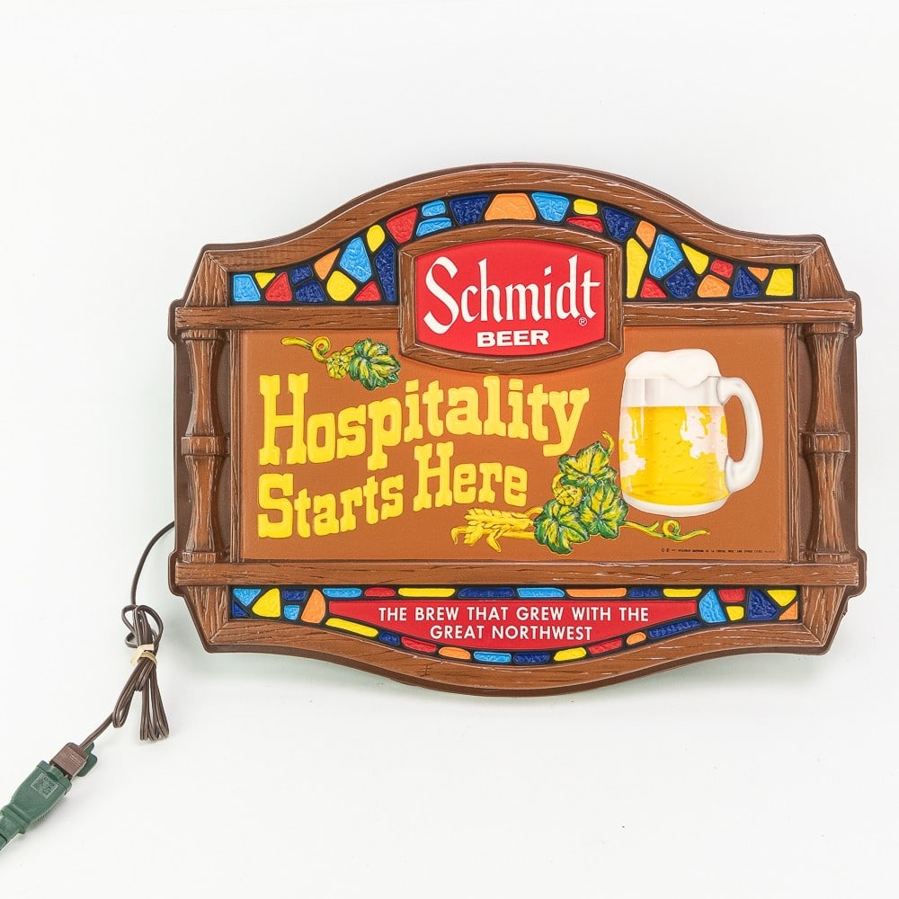 Vintage Schmidt's Beer Advertising Wall Sign (1 of 7)