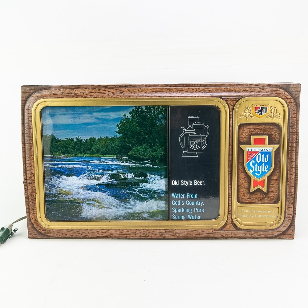 Vintage Old Style Beer Lighted Motion Sign (1 of 10)