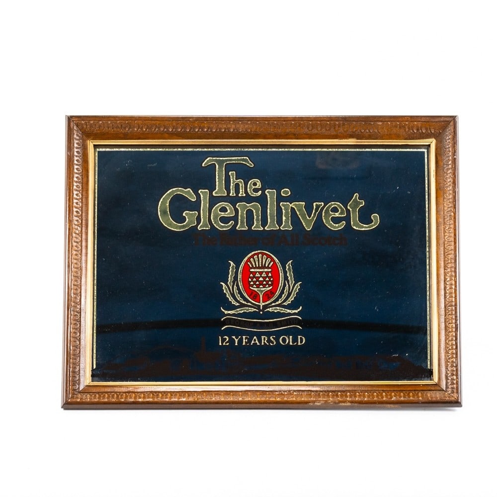 Vintage Glenlivet Scotch Whiskey Wall Mirror (1 of 5)