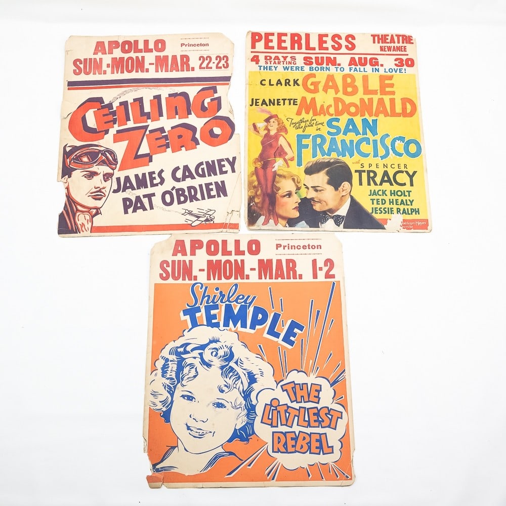 3 1930s Apollo Movie Theater Posters Princeton IL (1 of 16)