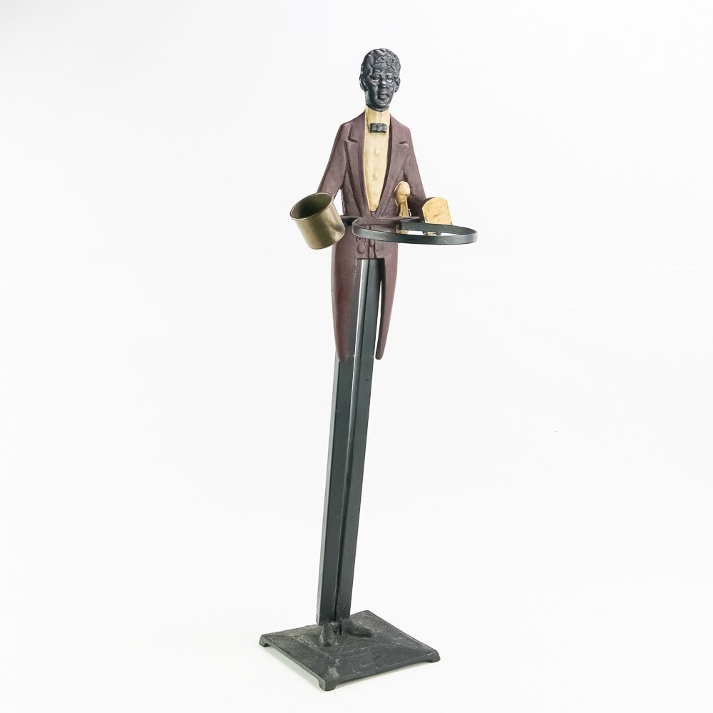 Black Americana Butler Cast Iron Smoking Stand (1 of 10)