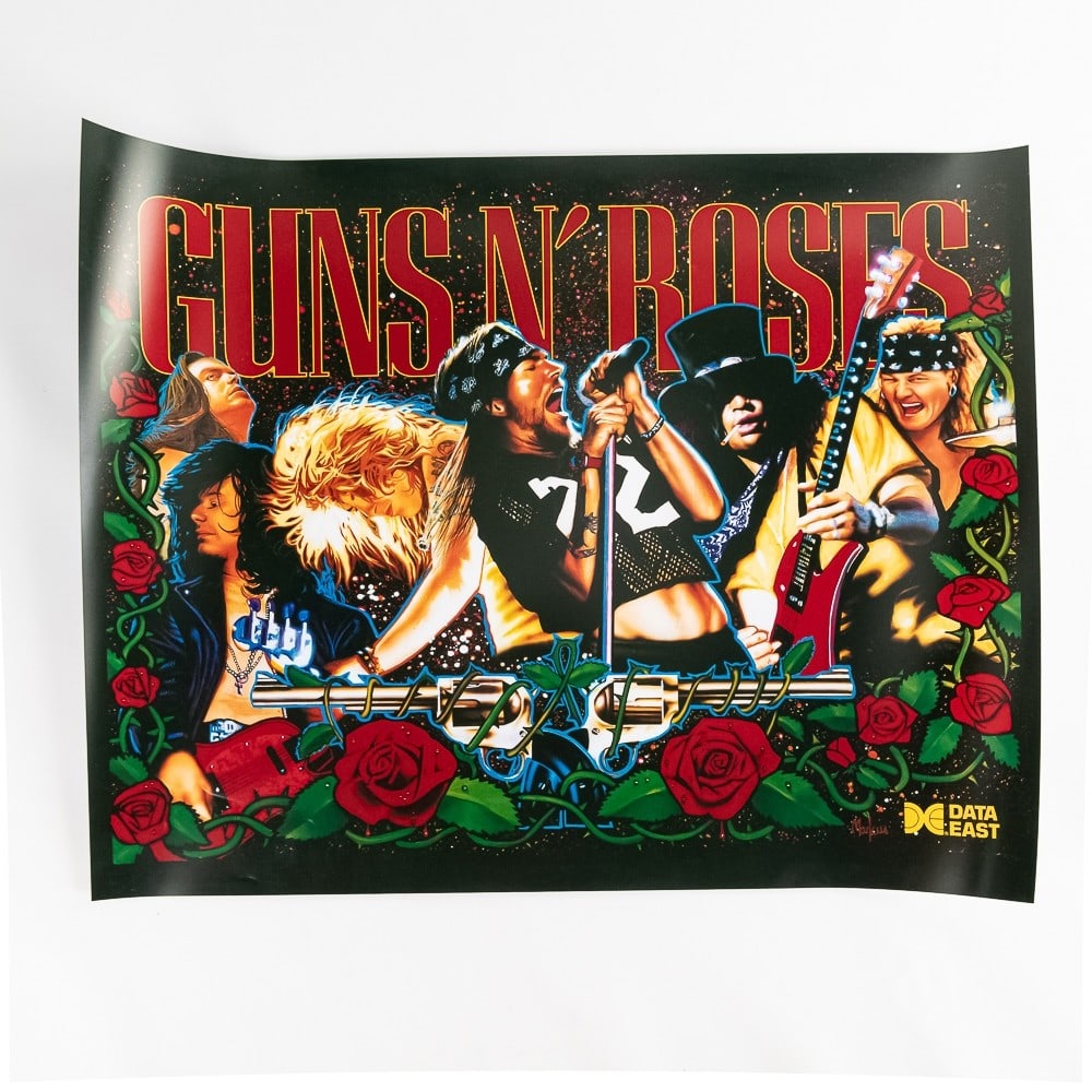 Data East Guns N Roses Pinball Translite (1 of 6)