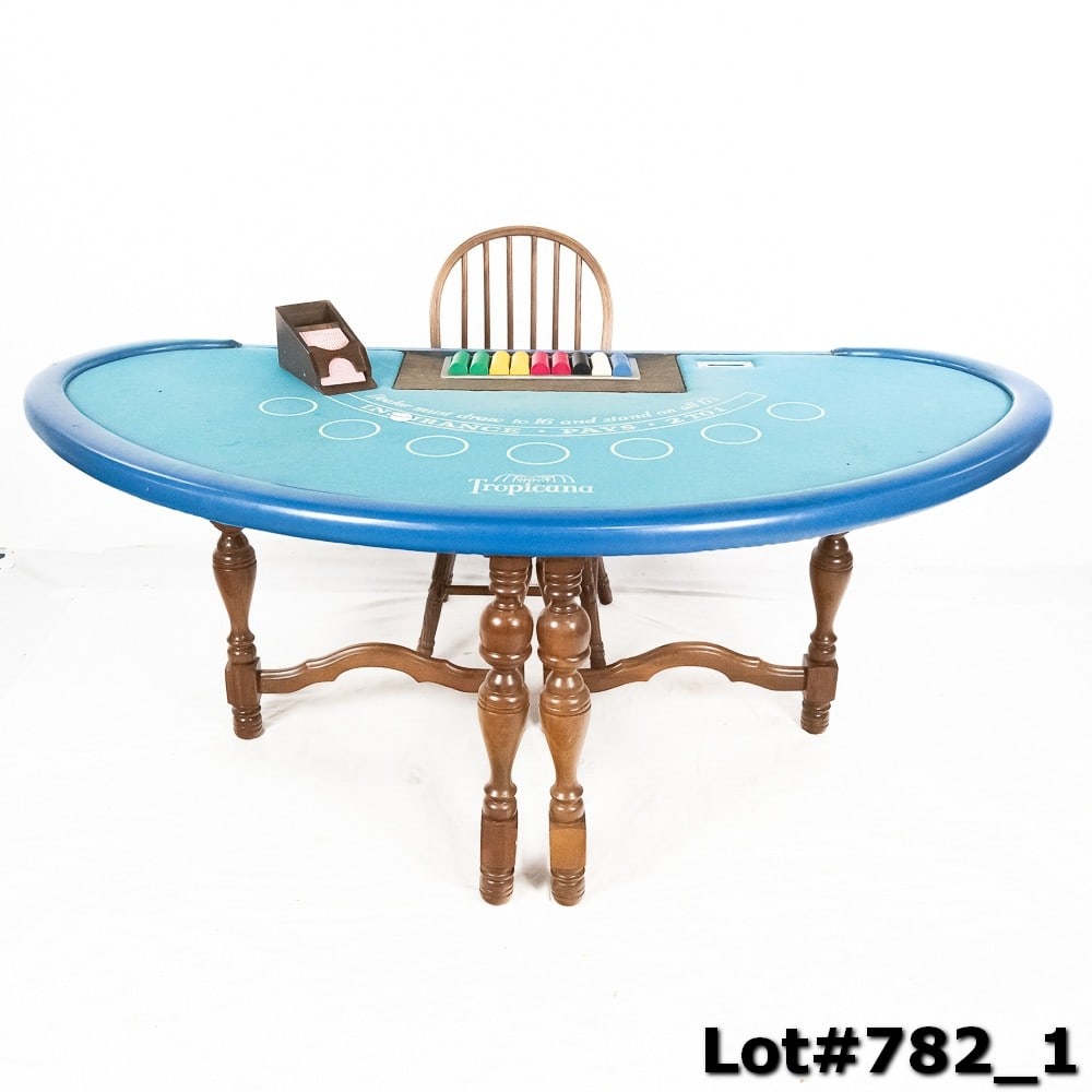 Vintage Tropicana Blackjack Table and Accessories (1 of 9)