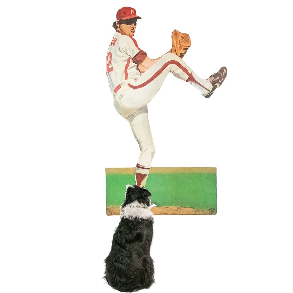 Painted Life Size Baseball Player Wood Cutout (1 of 5)