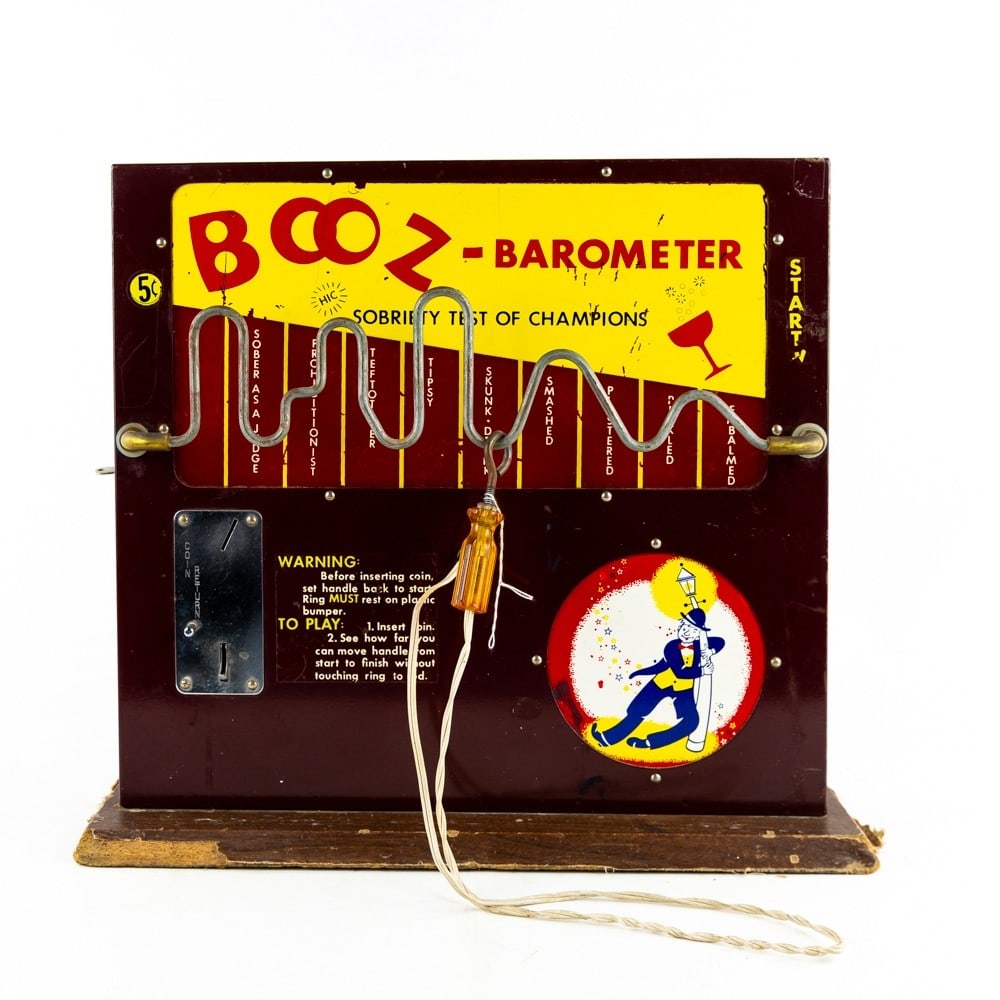 1950s 5c Booz Barometer Coin Operated Bar Game (1 of 9)