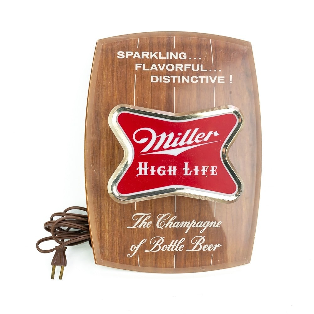 "Miller High Life" Light up beer sign (1 of 6)