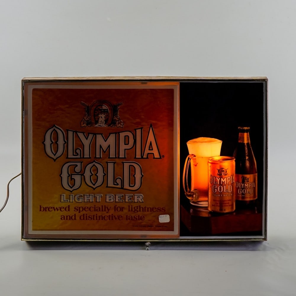 Olympia Gold Illuminated Advertisement (1 of 8)
