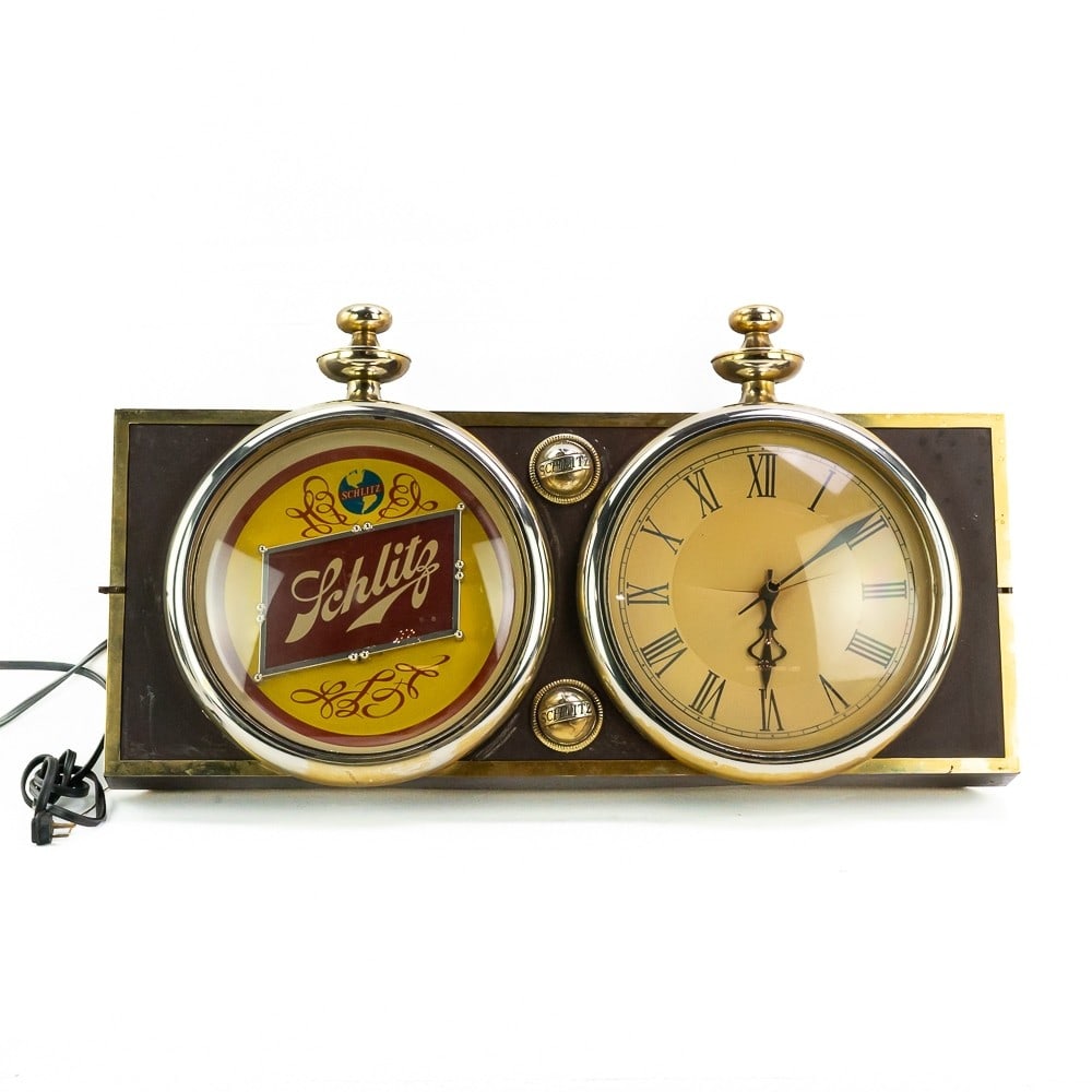 Vintage Schlitz Illuminated Clock (1 of 6)